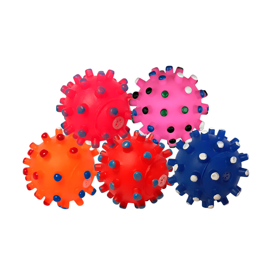Brinquedo Napi Mordedor Bola Pino 7cm para Cães - Cores Sortidas