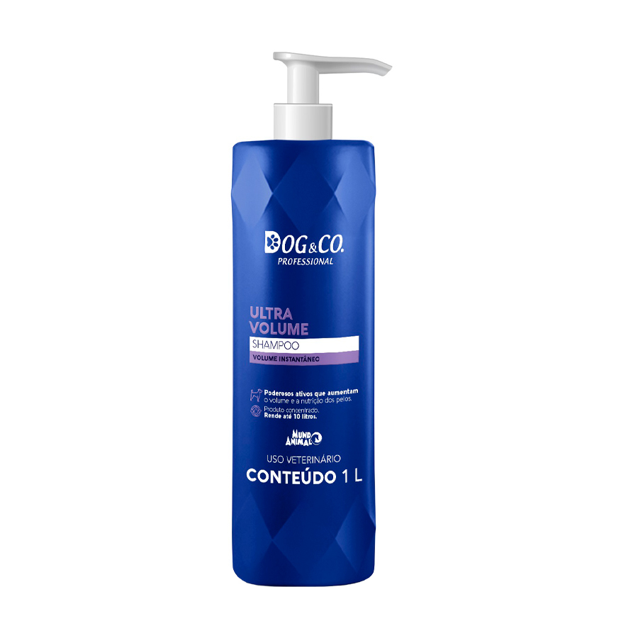 Shampoo Dog & Co Profissional Ultra Volume para Cães 1L
