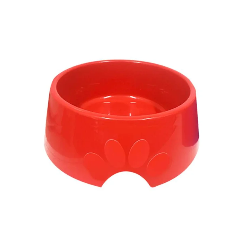 Comedouro Cães Furacão Pet Plástico Pop Vermelho 1000ml