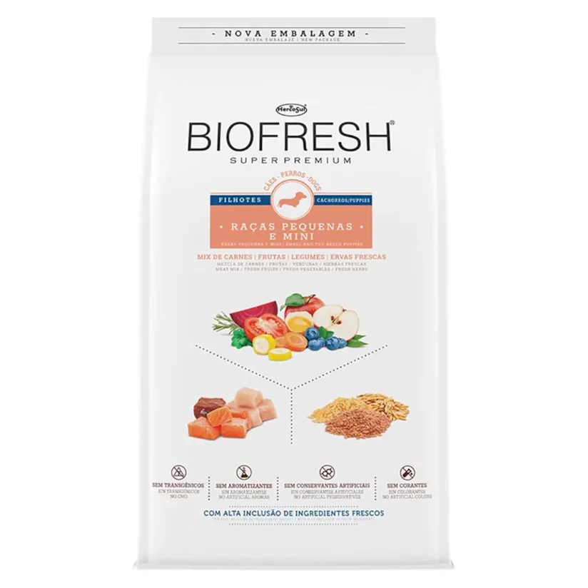 Ração Biofresh Cães Filhotes Raças Pequenas e Mini 10,1kg