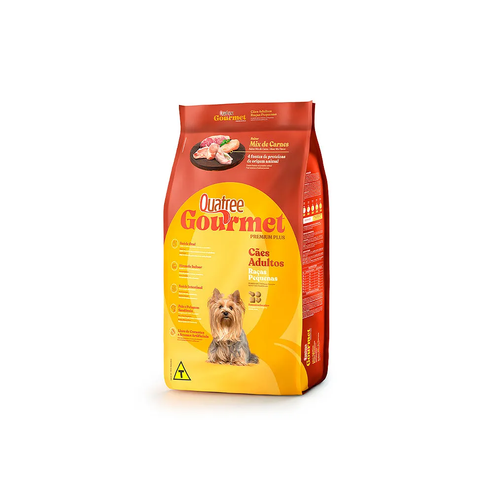 Ração Quatree Gourmet para Cães Adultos de Porte Pequeno