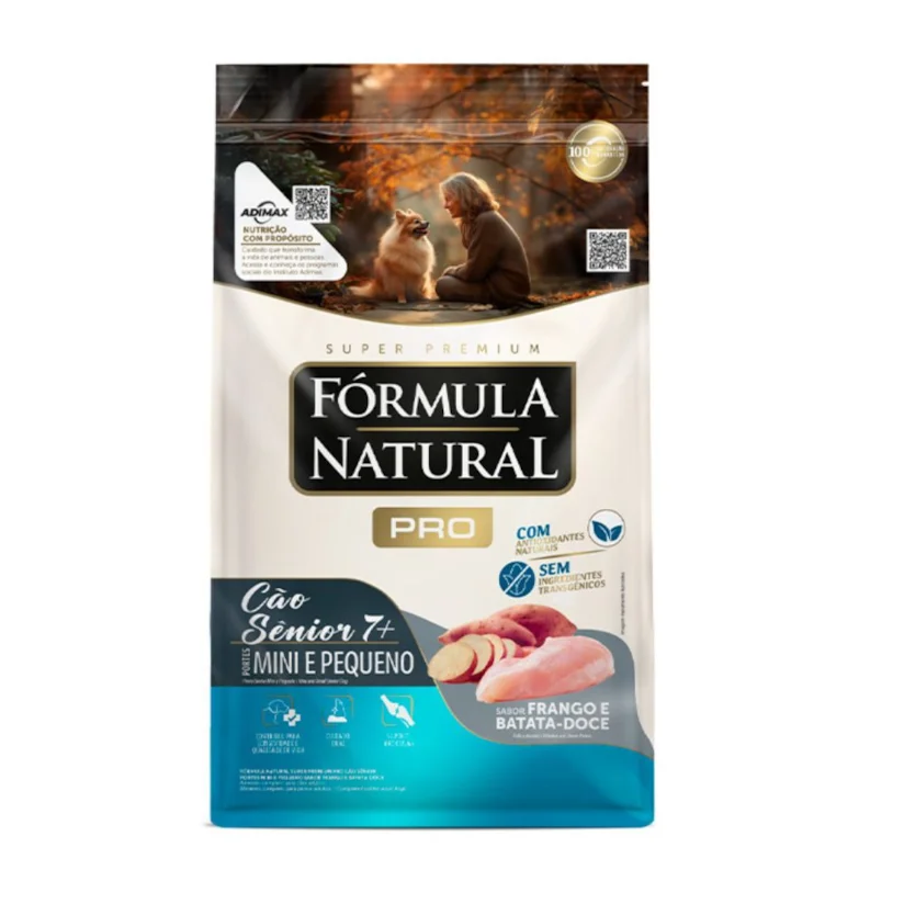 Ração Fórmula Natural Pro Cães Senior Porte Mini e Pequeno Frango e Batata Doce10,1kg