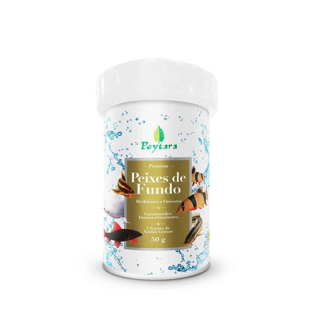 Ração para Peixes de Fundo Poytara