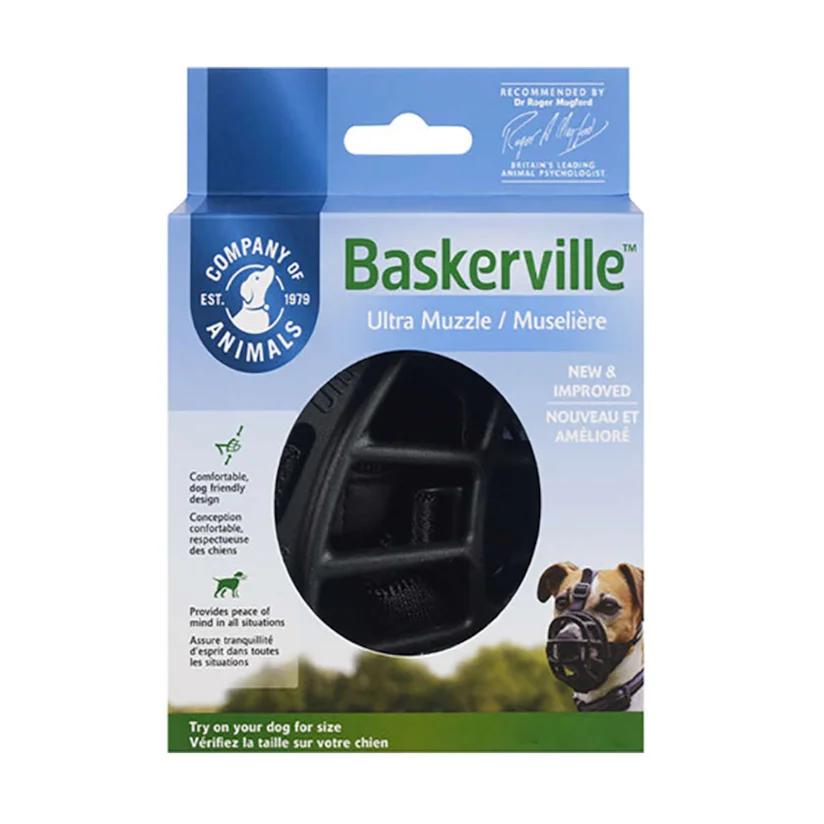 Focinheira Cães Baskerville Preta P