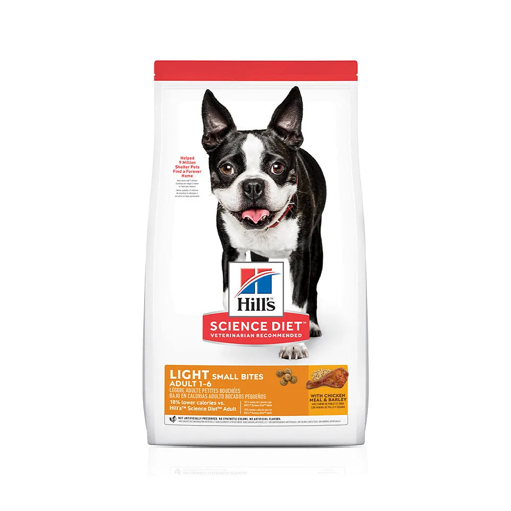 Ração Hill's Science Diet Light Pedaços Pequenos para Cães Adultos