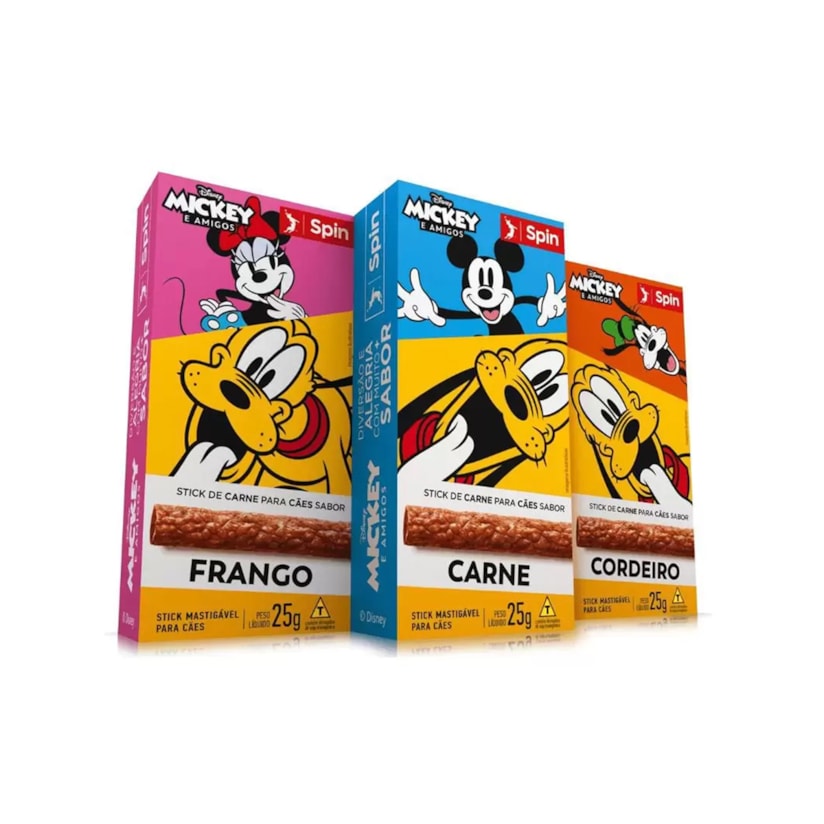 Petisco para Cães Mickey Spin Pet Cordeiro 25g