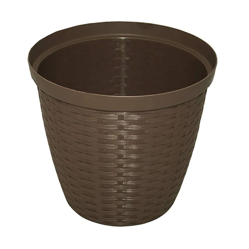 Cachepô Rattan Tabaco Okla 7,3L