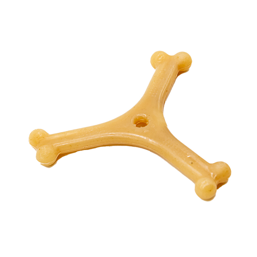Brinquedo Truqys Osso Bamboo Y para Cães Sabor Bacon