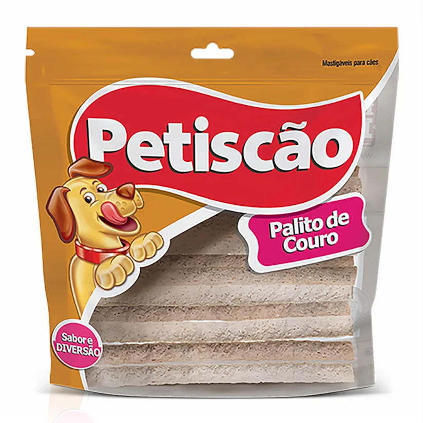Osso Cães Petiscão Palito de Couro 8mm 500g