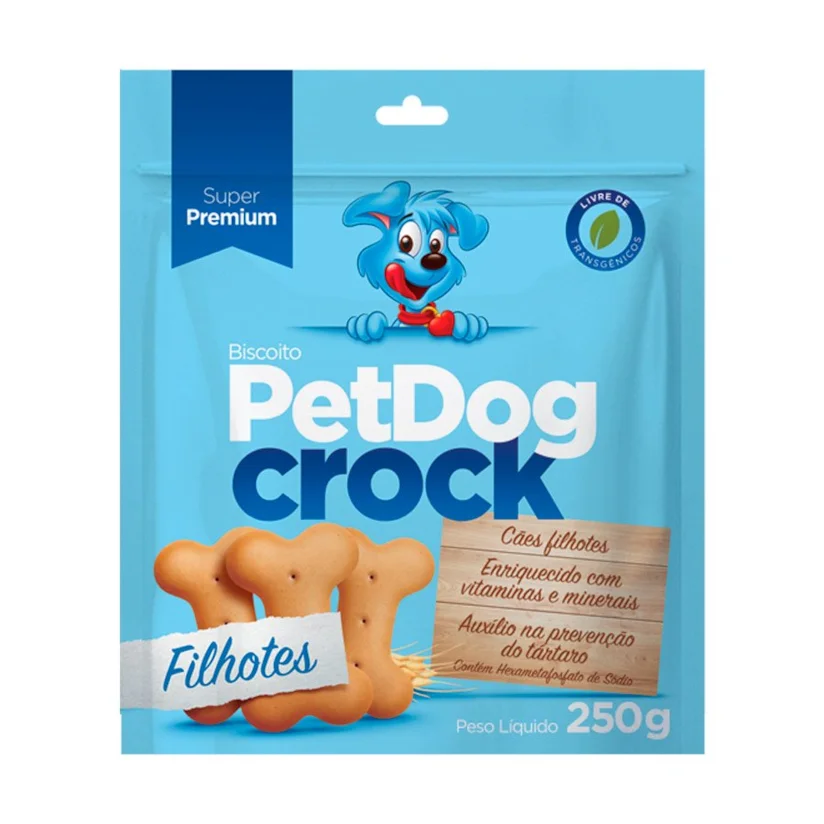 Biscoito para Petdog Crock Filhotes 250g