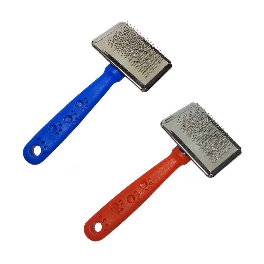 Rasqueadeira Napi para Cães e Gatos com Cabo Plástico - Cores Sortidas