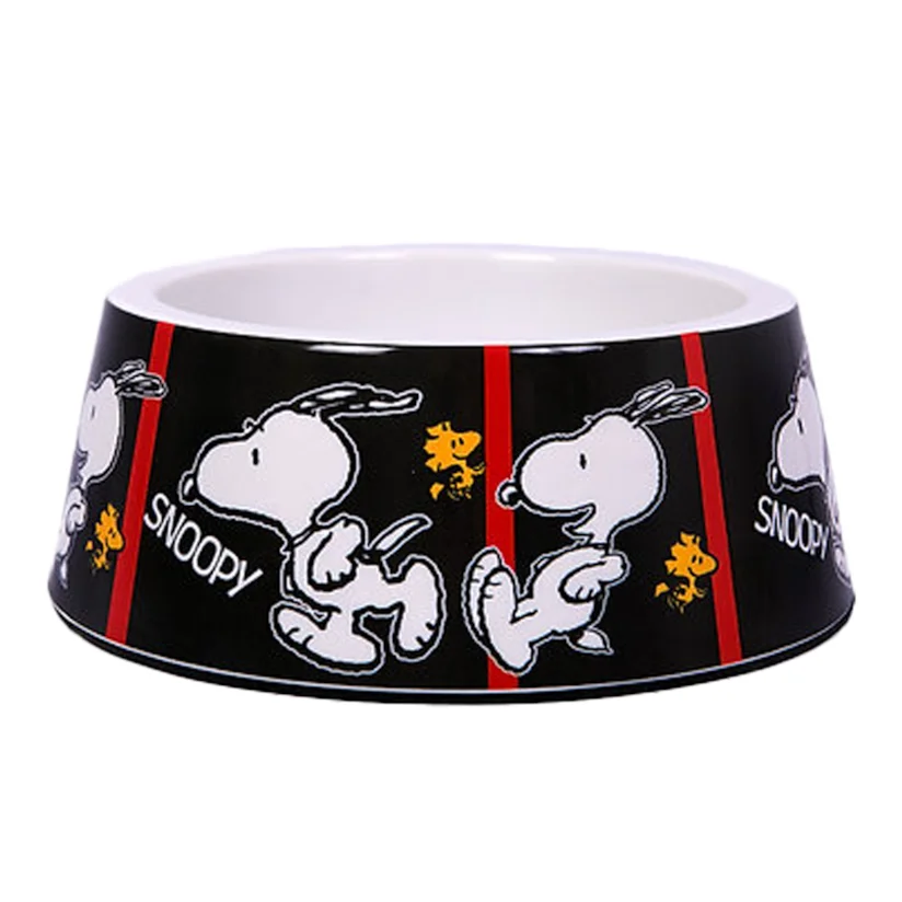 Comedouro Para Cães Melamina Snoopy Filmblack Zooz Pets 750ml