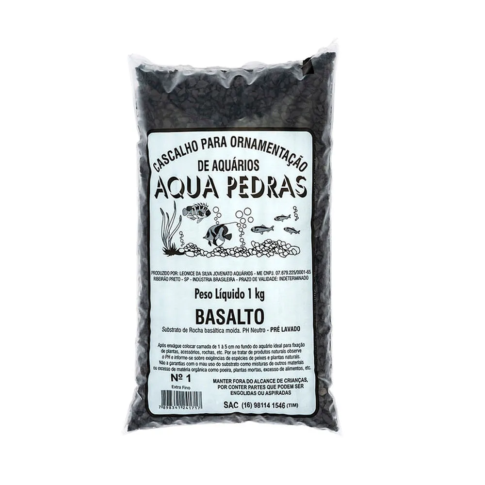 Substrato para Aquários Basalto Aqua Pedras Nº 1