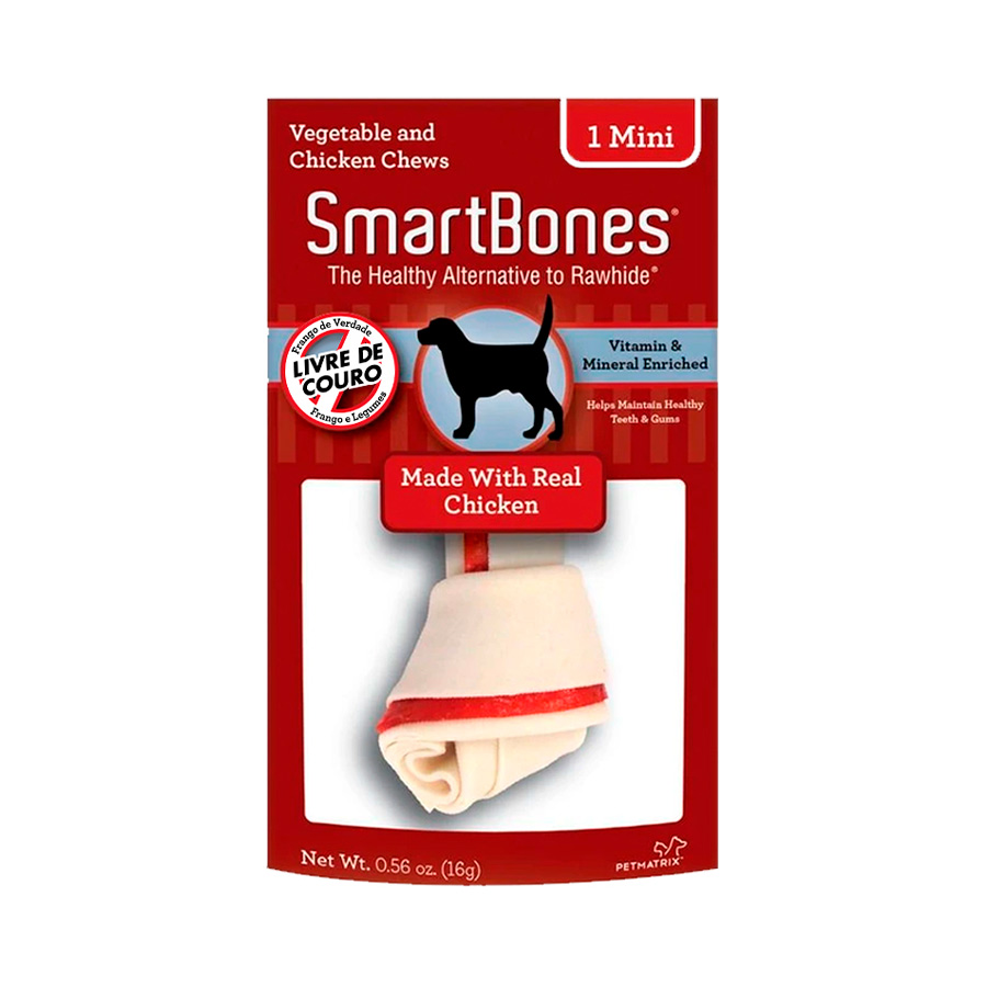 Osso Smartbones Mini Sabor Frango para Cães