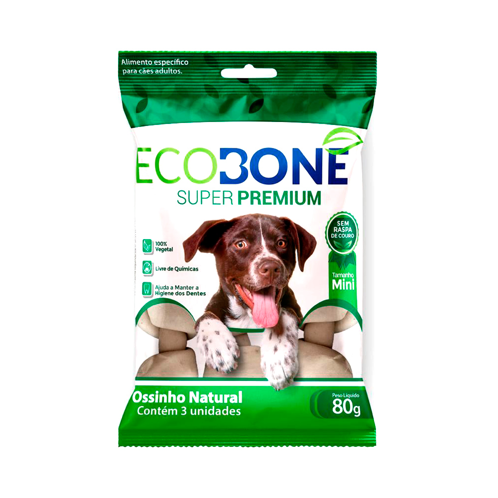 Ossinho Natural Ecobone Mini para Cães - 340g