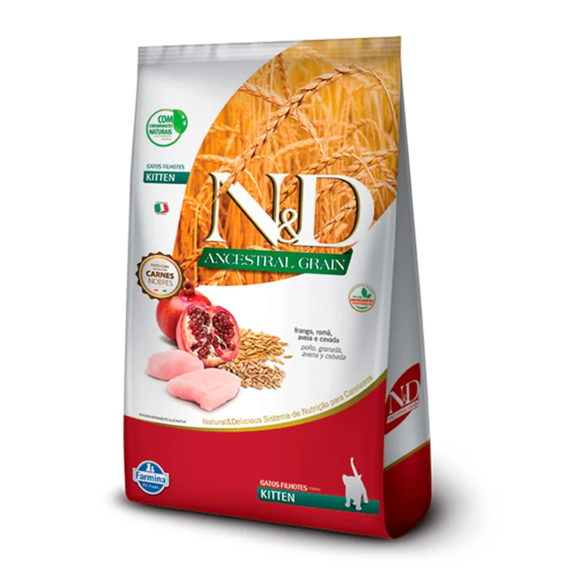 Ração N&D Ancestral Gatos Frango Filhotes 7,5kg