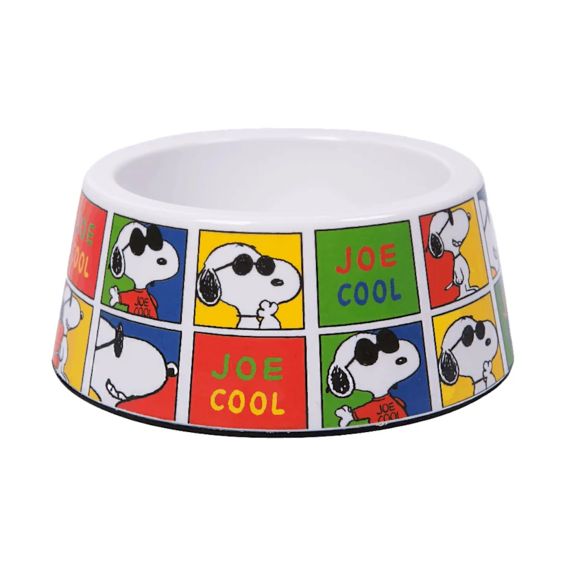 Comedouro Para Cães Melamina Snoopy Joe Cool Zooz Pets 450ml