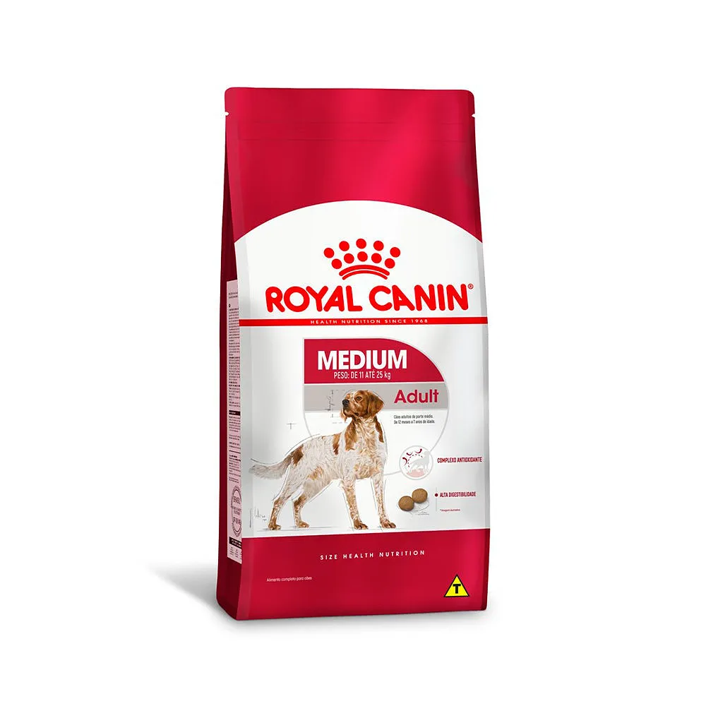 Ração Seca Royal Canin Medium Adult para Cães Adultos de Porte Médio