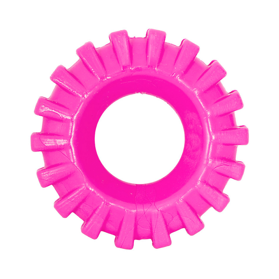 Brinquedo Furacão Pet Pneu de Rally Rosa para Cães