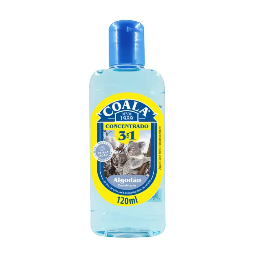 Desinfetante Concentrado 3 em 1 Algodão Coala 120ml