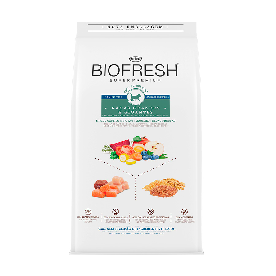 Ração Biofresh para Cães Filhotes de Raças Grandes