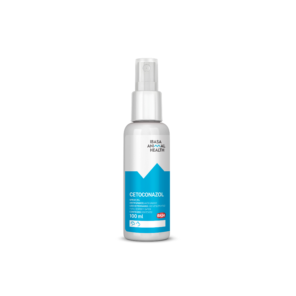 Antifúngico Animal Health Ibasa Cetoconazol Spray 2% para Cães e Gatos