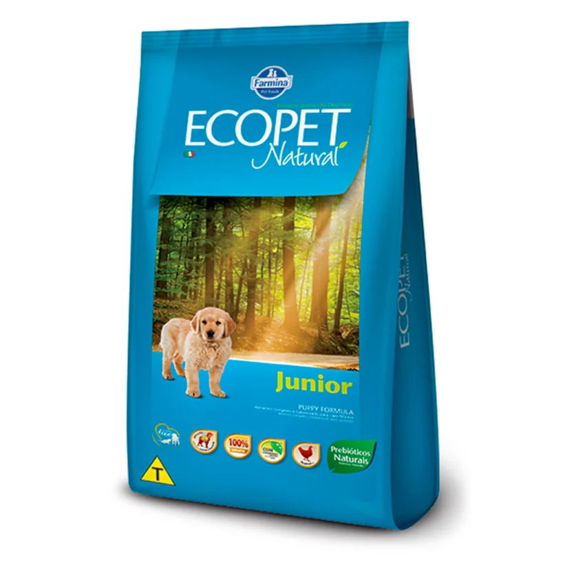 Ração Ecopet Natural Cães Filhotes 3kg
