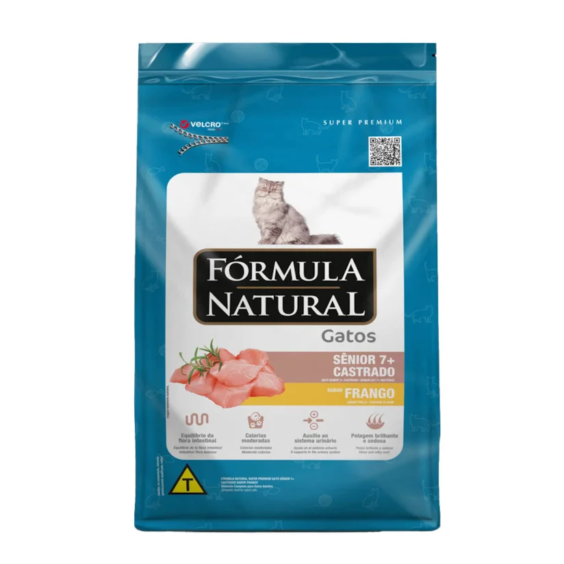 Ração Fórmula Natural Super Premium Gatos Castrados Sênior Frango 7kg