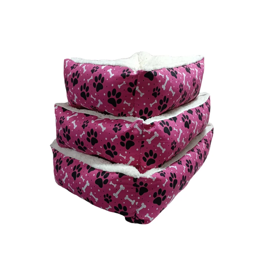 Cama para Cães e Gatos CamaPet Ossinho Ovelha Pink Tamanho G