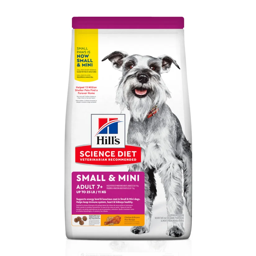 Ração Hill s Science Diet Cães Adultos 7+ Pequenas e Mini 2,4kg
