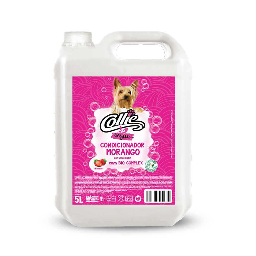 Condicionador Collie Vegan Morango para Cães