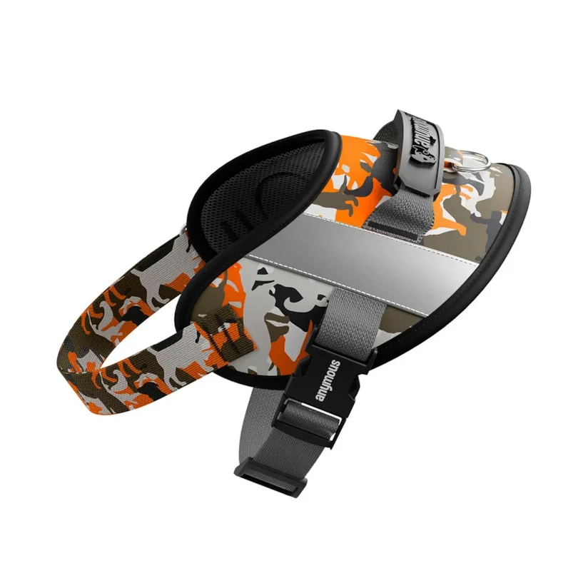 Peitoral Para Cães Anymous Power UP Orange Camouflage PP