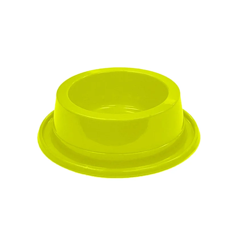 Comedouro Cães Pet Toys Antiformiga Amarelo Neon 1000ml