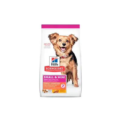 Ração Hill's Science Diet Digestão Perfeita Pequenos e Mini para Cães Adultos Sabor Frango 1,5 kg