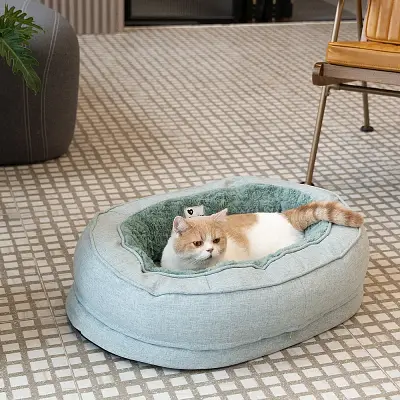 Cama Ortopédica Fofa para Cachorro Donut