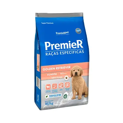 Ração Premier Raças Específicas para Golden Retriever Filhotes Sabor Frango 10,1kg