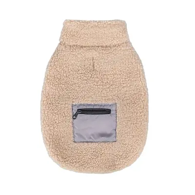 Casaco Sherpa para Cães Flicks Bege