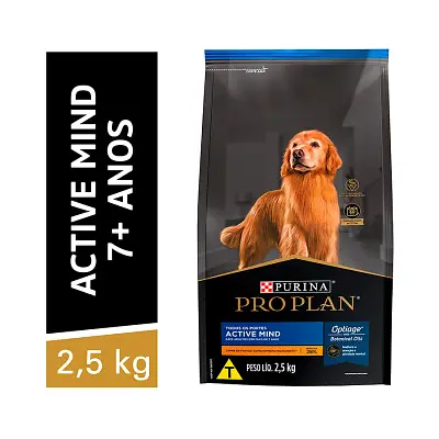 Ração Pro Plan Active Mind para Cães Adultos 7+ Sabor Frango